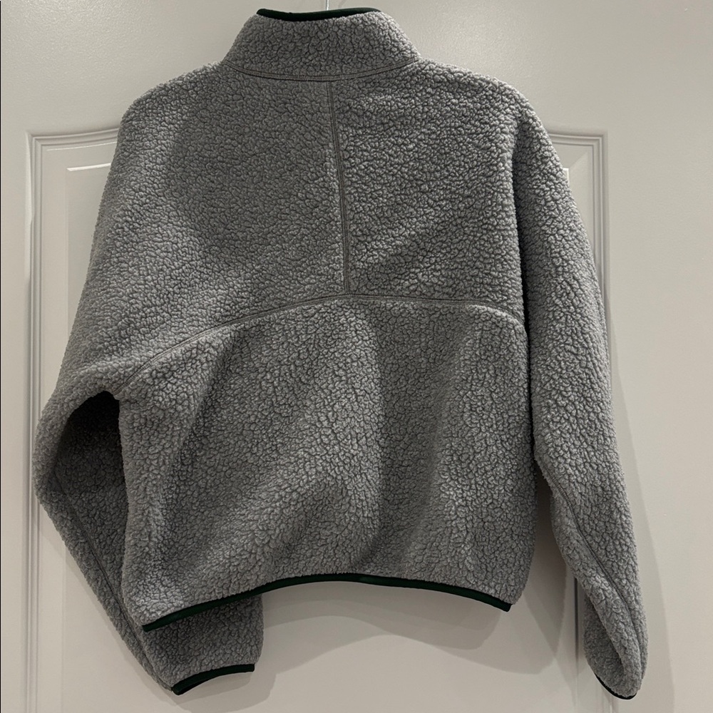 TNA Gray Sherpa Fleece pullover - Picture 5 of 5